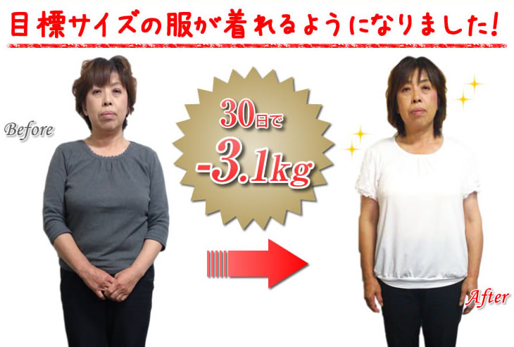 目標サイズの服が着れるようになりました！